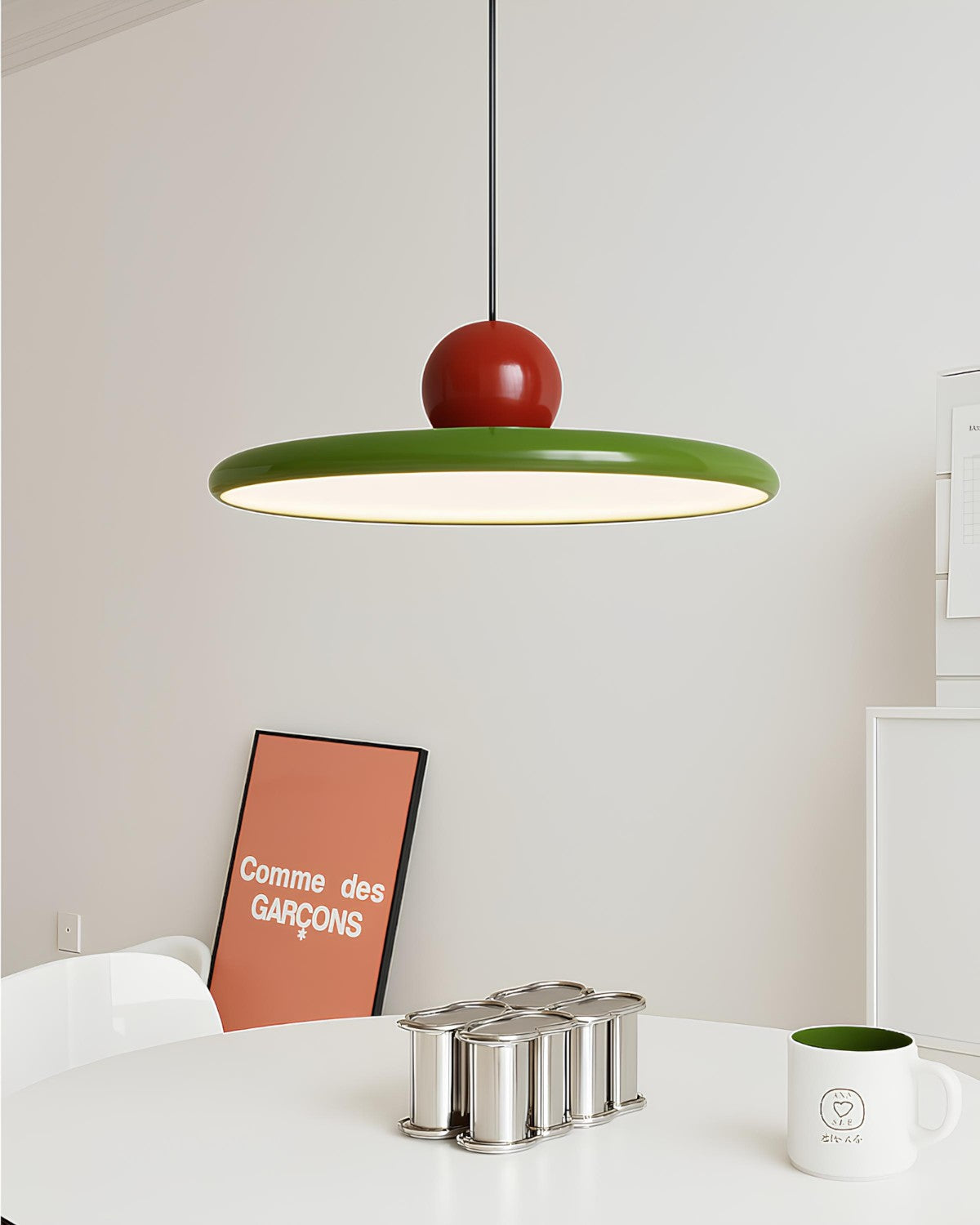 LED-Pendelleuchte | Modernes Runddesign | 3-Farben-Licht | Höhenverstellbar