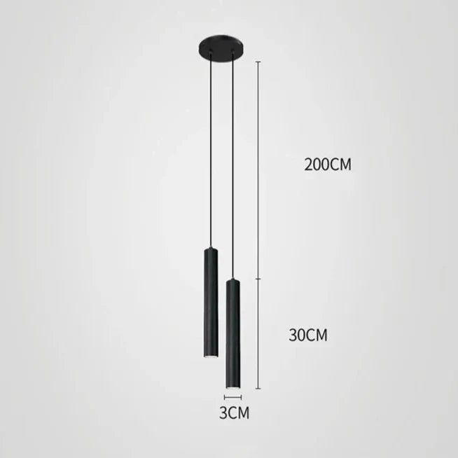 Pendelleuchte Schlafzimmer | Schwarz | Minimalistisch | LED