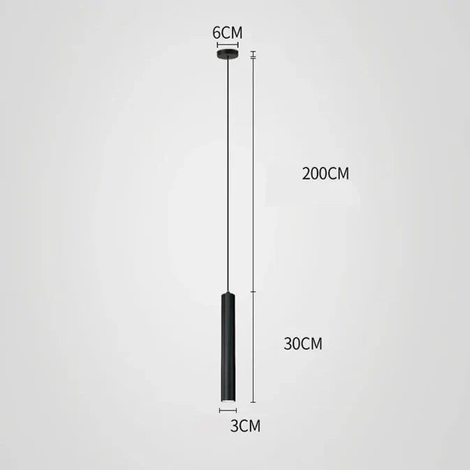 Pendelleuchte Schlafzimmer | Schwarz | Minimalistisch | LED