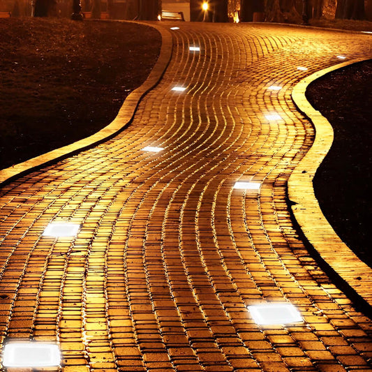 Solar-Stufenleuchte Kristalloptik | LED 4 Farben | IP65 | Außenleuchte