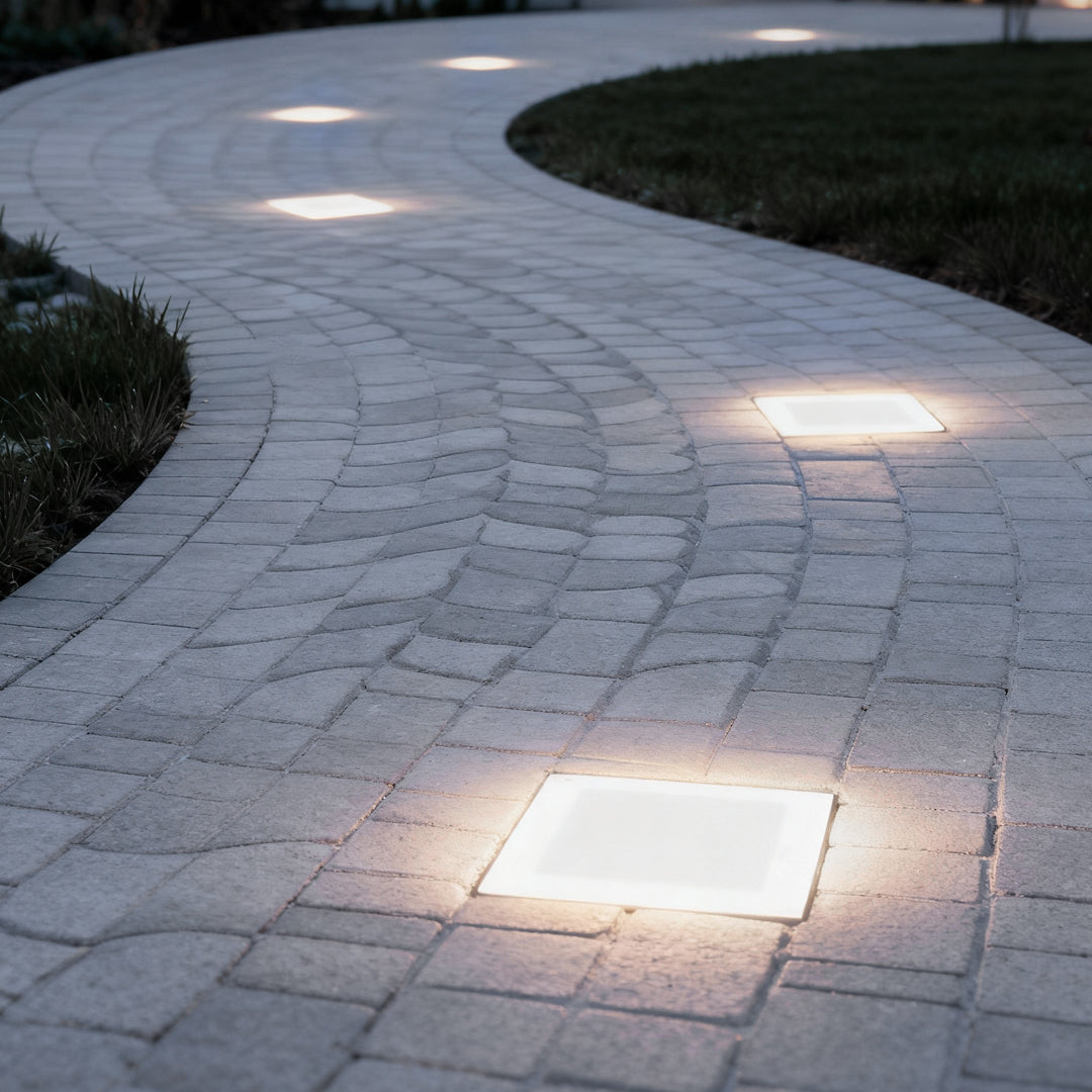 Solar-Stufenleuchte Kristalloptik | LED 4 Farben | IP65 | Außenleuchte