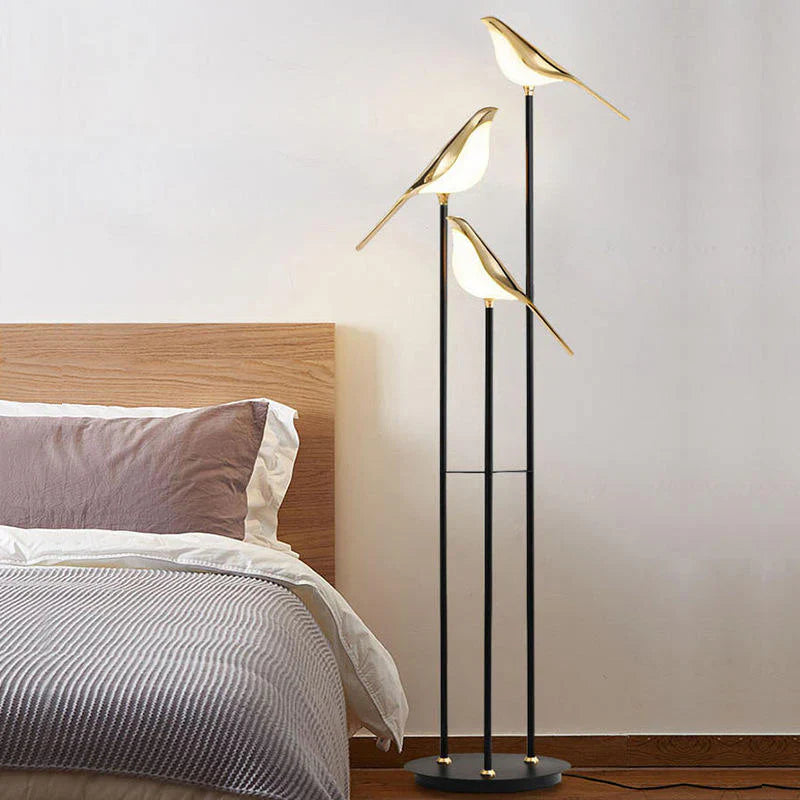 Stehlampe Vogel Design | LED | Warmweiß | Modern