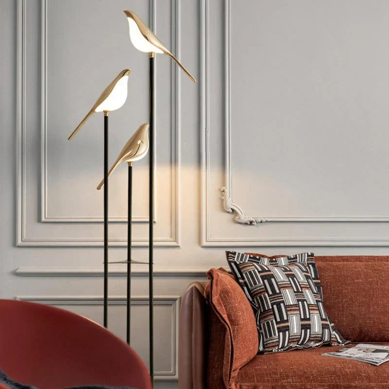 Stehlampe Vogel Design | LED | Warmweiß | Modern