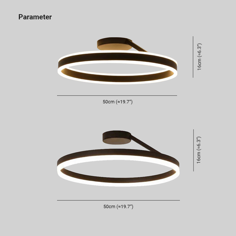 LED-Deckenleuchte | Modernes Metall-Design | Wohnzimmer & Esszimmer