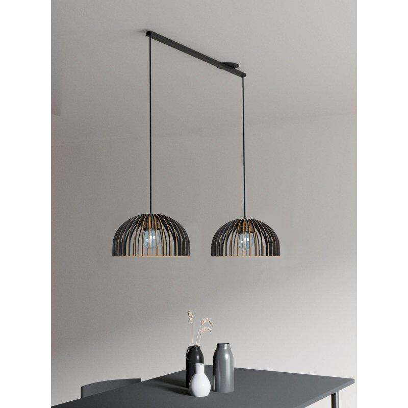 LED‑Pendelleuchte Duo | Holz & Flexible Lightswing‑Schiene | Esszimmer & Wohnzimmer