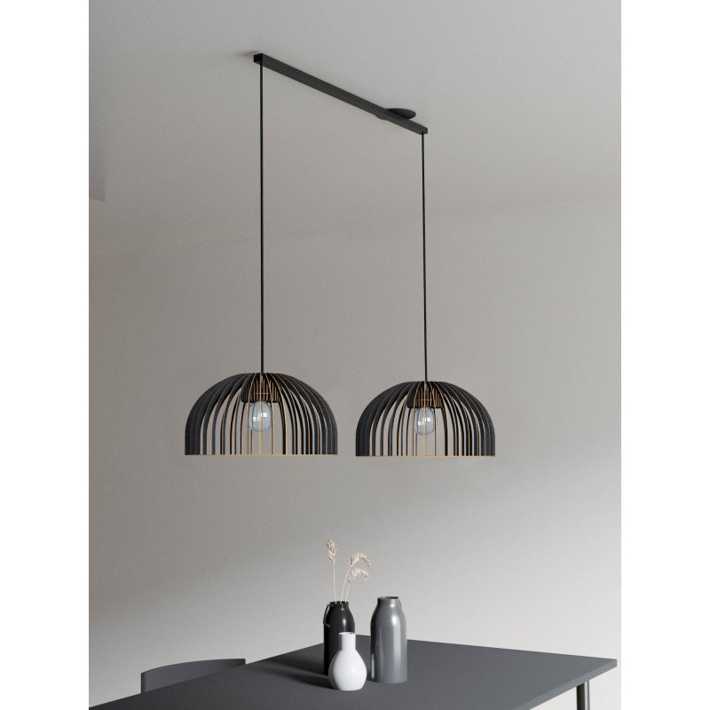 LED‑Pendelleuchte Duo | Holz & Flexible Lightswing‑Schiene | Esszimmer & Wohnzimmer