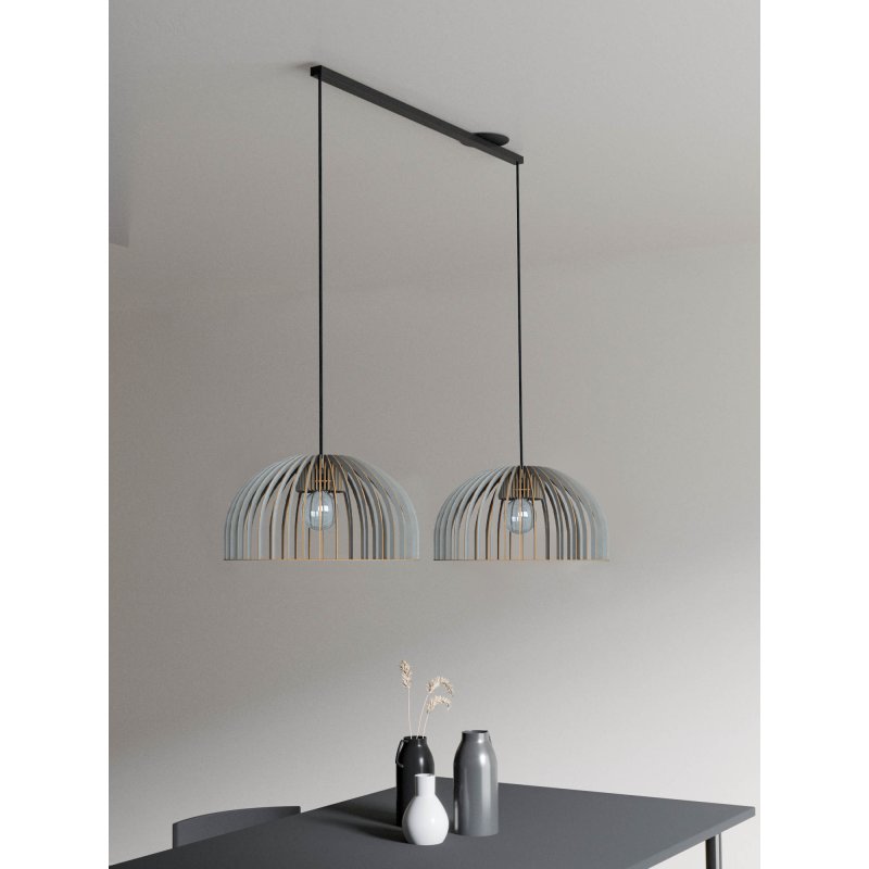 LED‑Pendelleuchte Duo | Holz & Flexible Lightswing‑Schiene | Esszimmer & Wohnzimmer