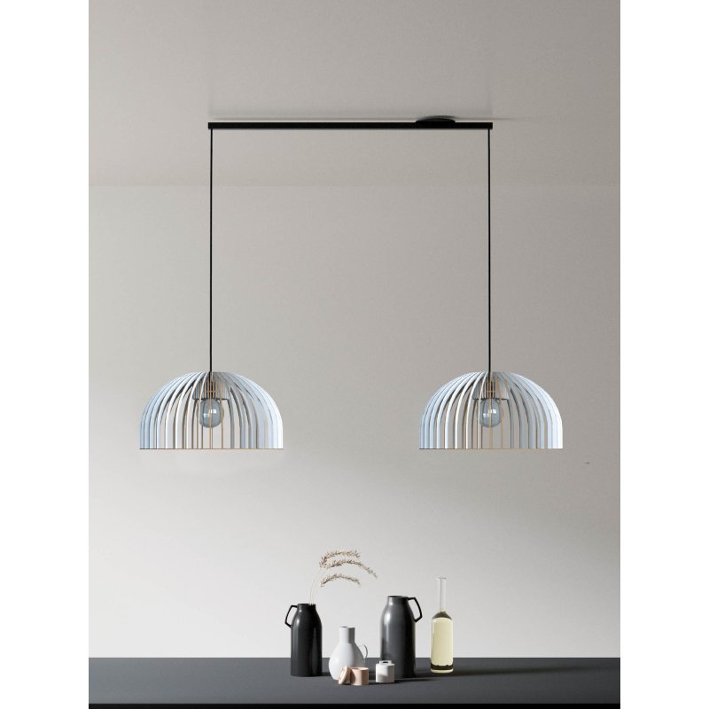 LED‑Pendelleuchte Duo | Holz & Flexible Lightswing‑Schiene | Esszimmer & Wohnzimmer