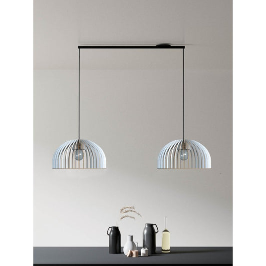 LED‑Pendelleuchte Duo | Holz & Flexible Lightswing‑Schiene | Esszimmer & Wohnzimmer