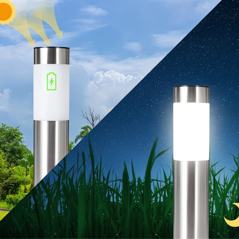 Solar-Gartenleuchte Stehlampe | LED | IP44 Wetterfest | Wegebeleuchtung