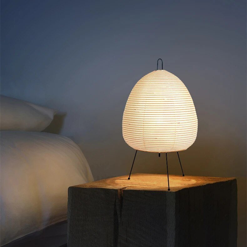 Tischlampe Papier Japandi | LED | Warmes Licht | Minimalistisch  Description: