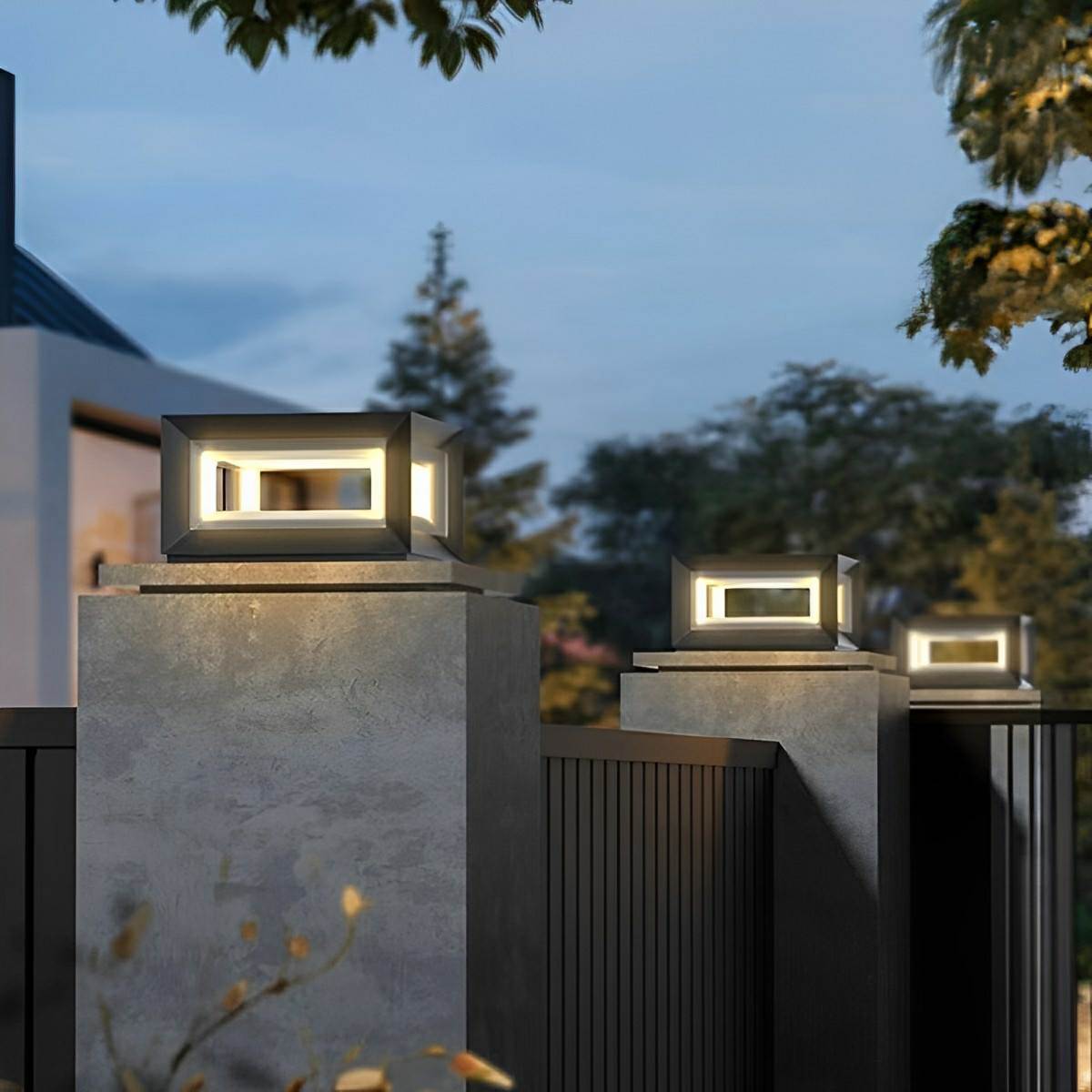 Solar-Pfostenleuchte Außen | LED 3000K | IP65 | Garten & Einfahrt
