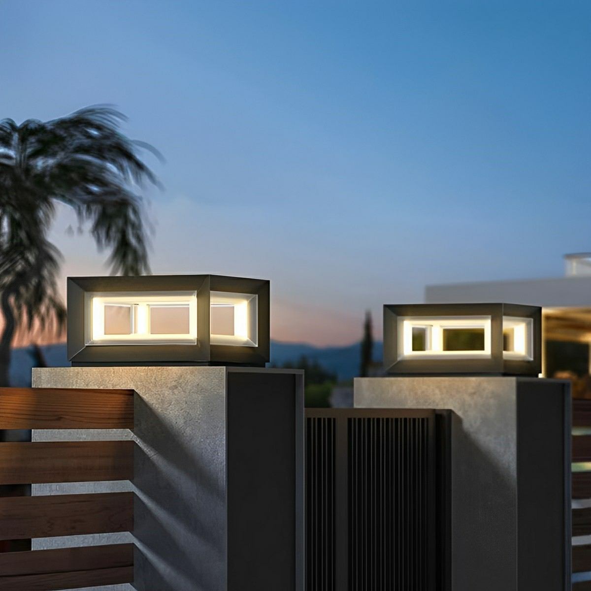 Solar-Pfostenleuchte Außen | LED 3000K | IP65 | Garten & Einfahrt