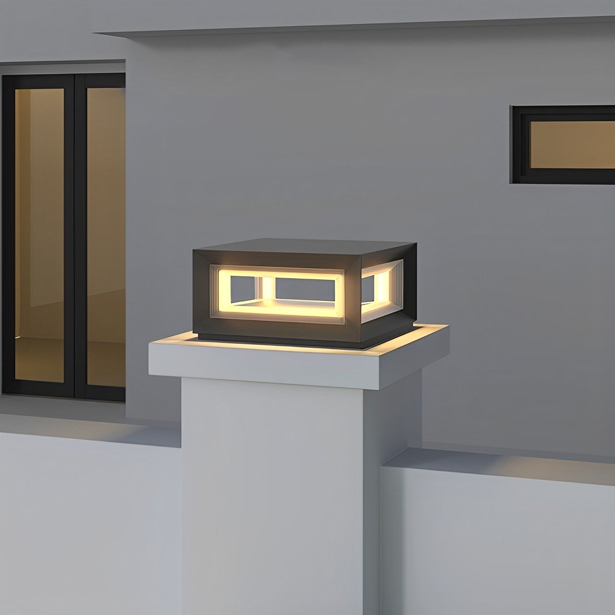 Solar-Pfostenleuchte Außen | LED 3000K | IP65 | Garten & Einfahrt