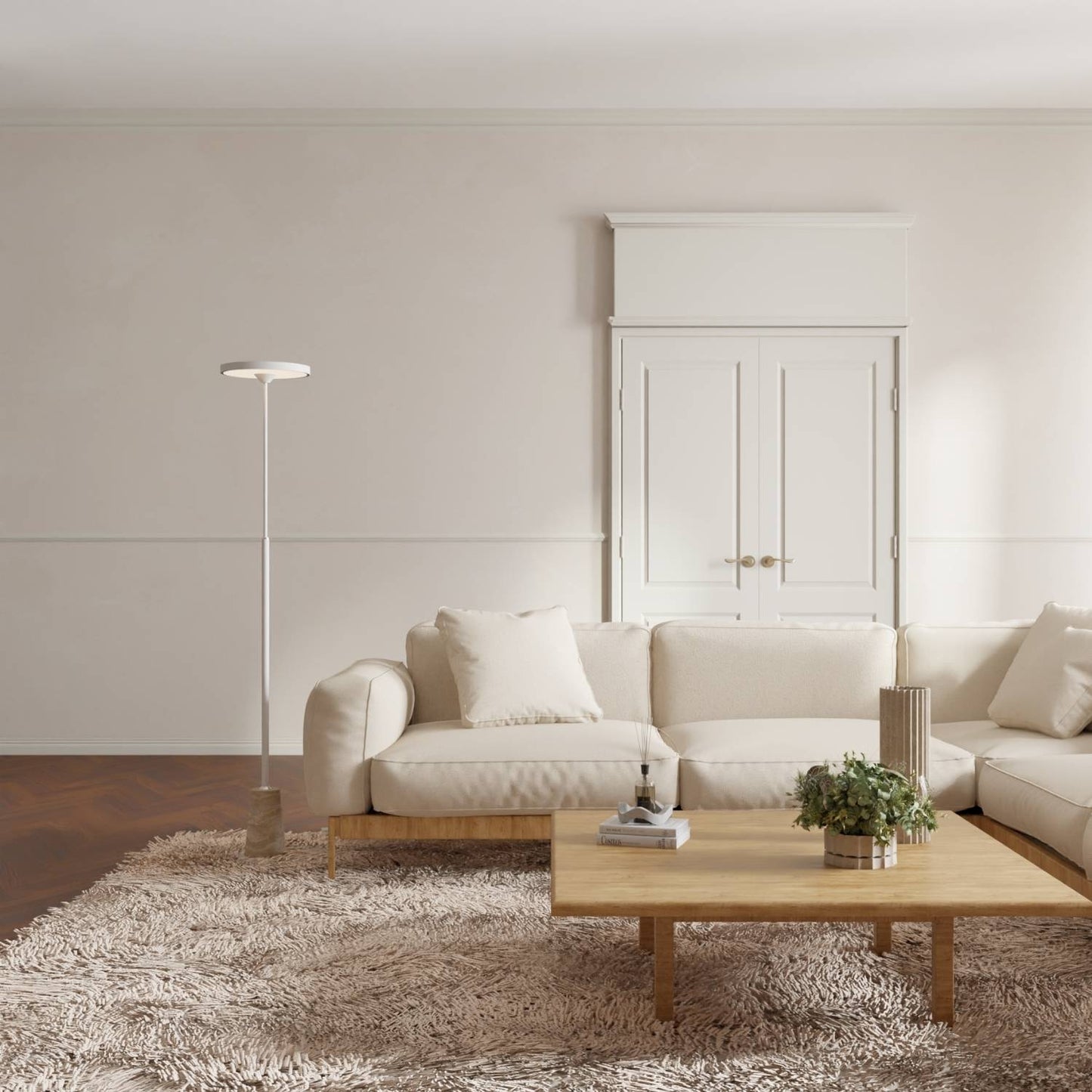 LED-Stehleuchte | Dimmbar | Up- & Downlight | Designer-Innenbeleuchtung