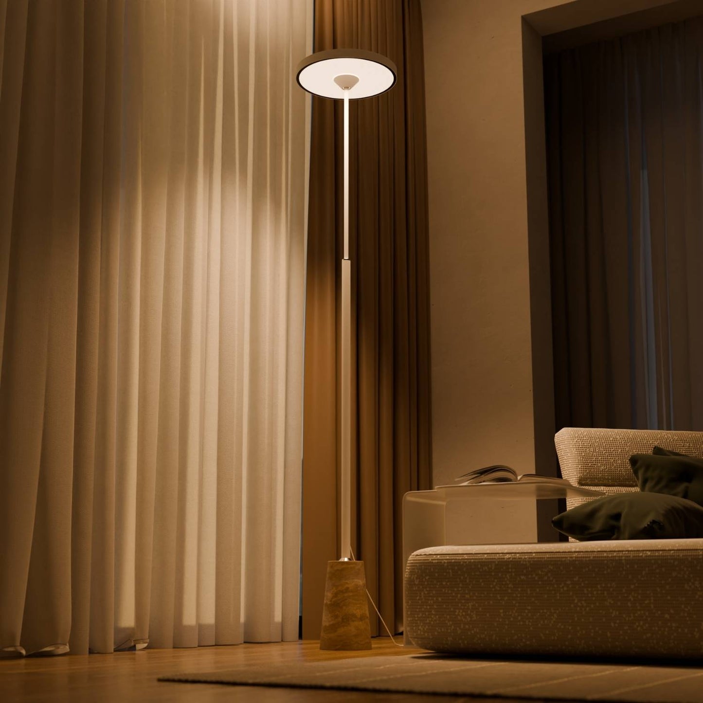 LED-Stehleuchte | Dimmbar | Up- & Downlight | Designer-Innenbeleuchtung