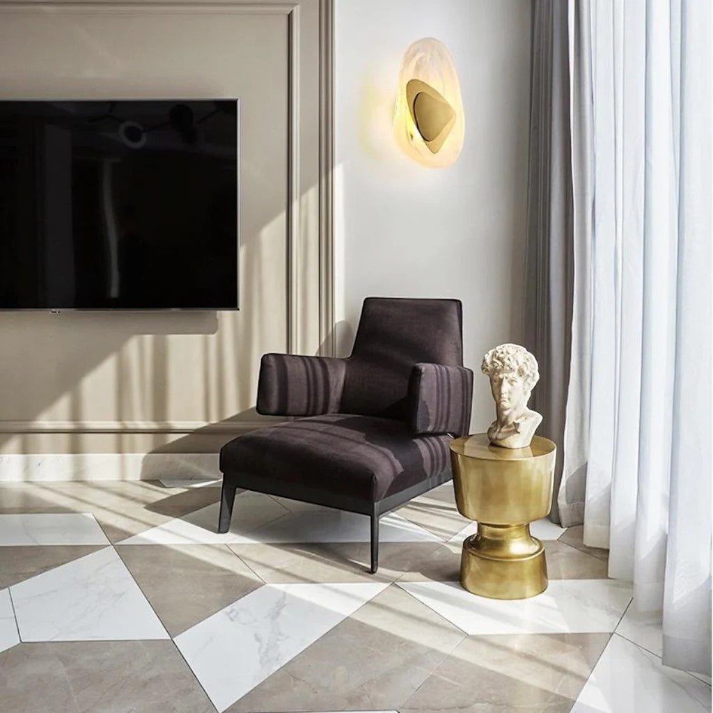 Kristallglas-Wandleuchte mit „Fluid Design“ | Elegantes Nordic-Up-Downlicht | E27-Sockel