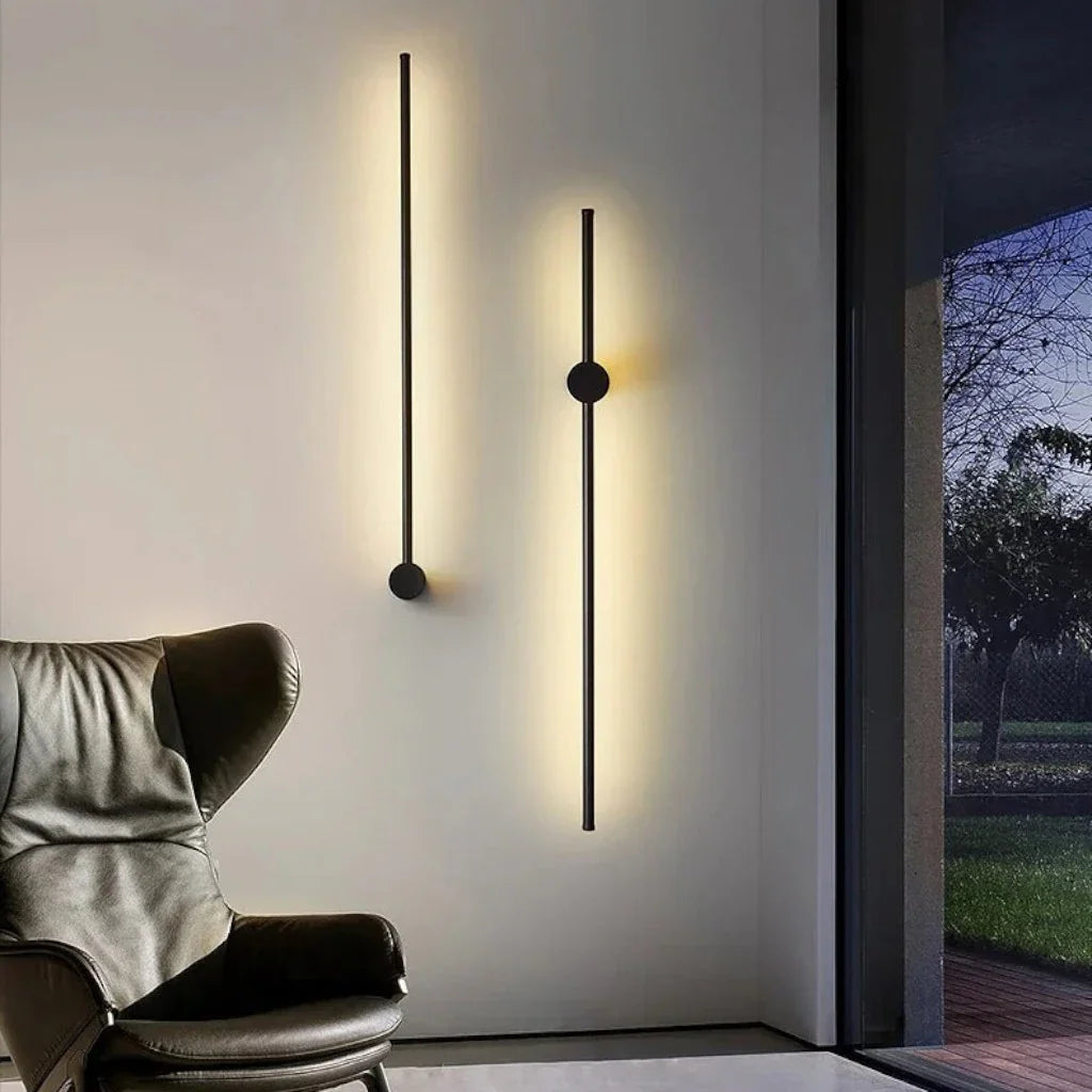 Nordic Linear LED Wandleuchte | Minimalistisches Wandlicht | Single & Double Line