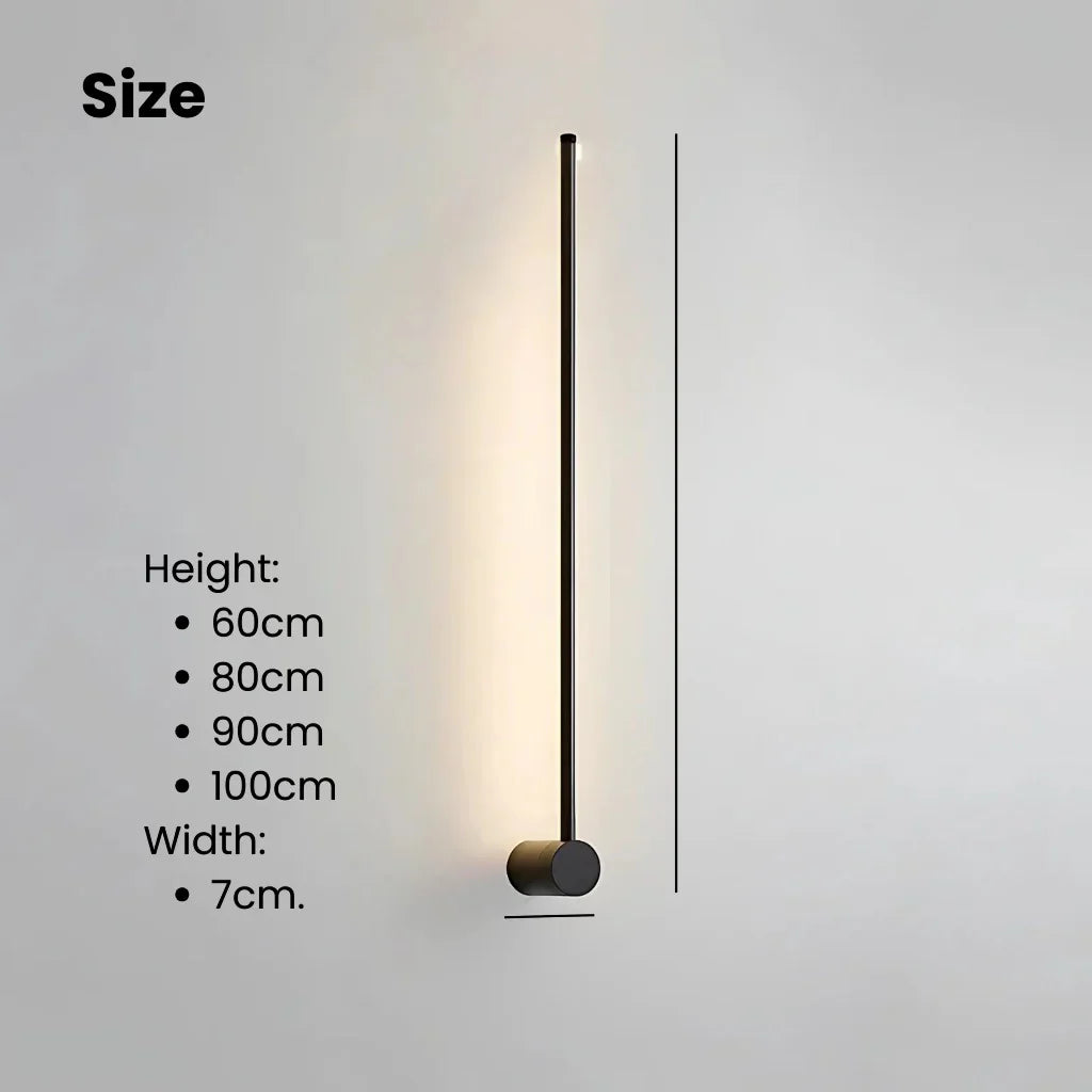 Nordic Linear LED Wandleuchte | Minimalistisches Wandlicht | Single & Double Line