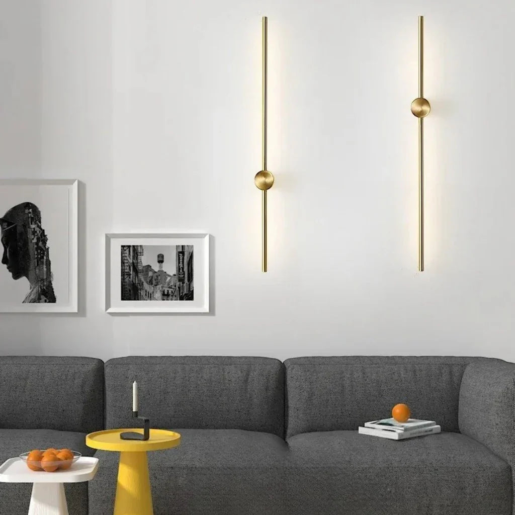 Nordic Linear LED Wandleuchte | Minimalistisches Wandlicht | Single & Double Line