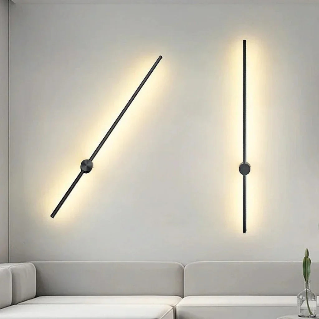 Nordic Linear LED Wandleuchte | Minimalistisches Wandlicht | Single & Double Line