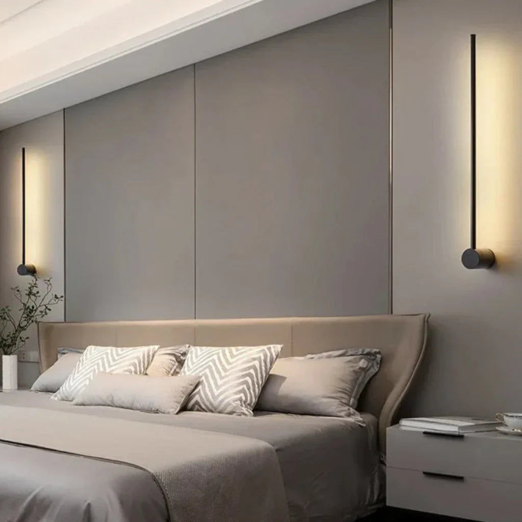 Nordic Linear LED Wandleuchte | Minimalistisches Wandlicht | Single & Double Line