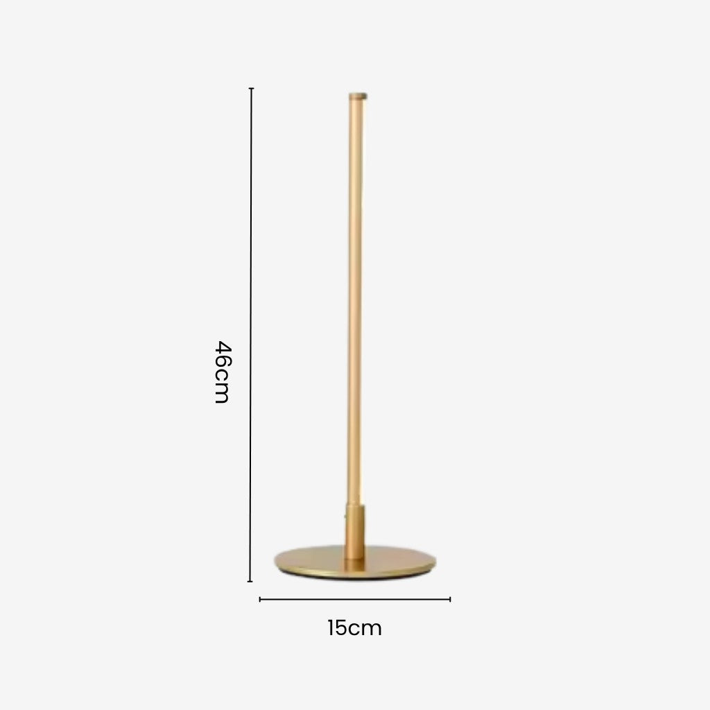 Golden Stehleuchte mit dimmbarer LED | Modern & Elegantes Design
