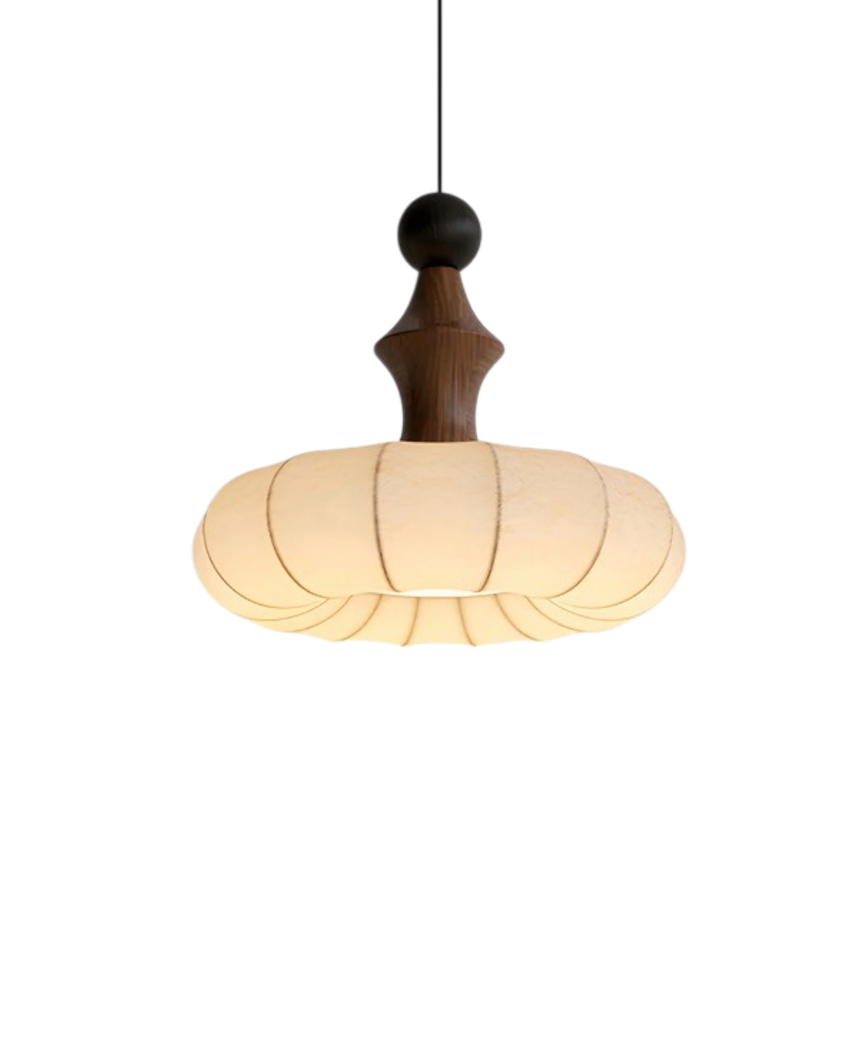 LED-Pendelleuchte | Japanisch inspiriertes Holz-Design | Höhenverstellbar | Innenbeleuchtung