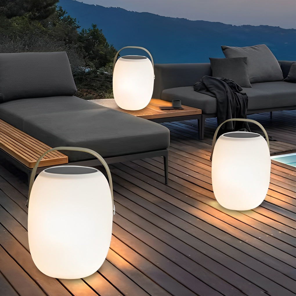 Tragbare Solar-Laterne Außen | LED 3000K | IP65 | Garten & Terrasse