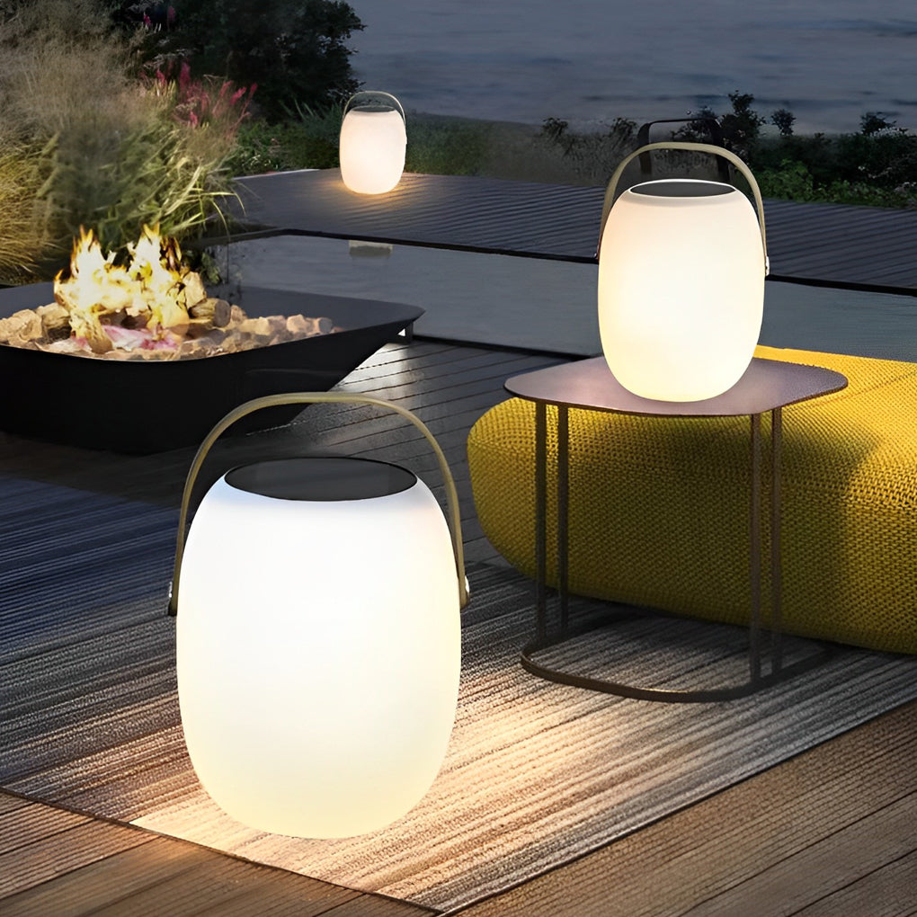 Tragbare Solar-Laterne Außen | LED 3000K | IP65 | Garten & Terrasse