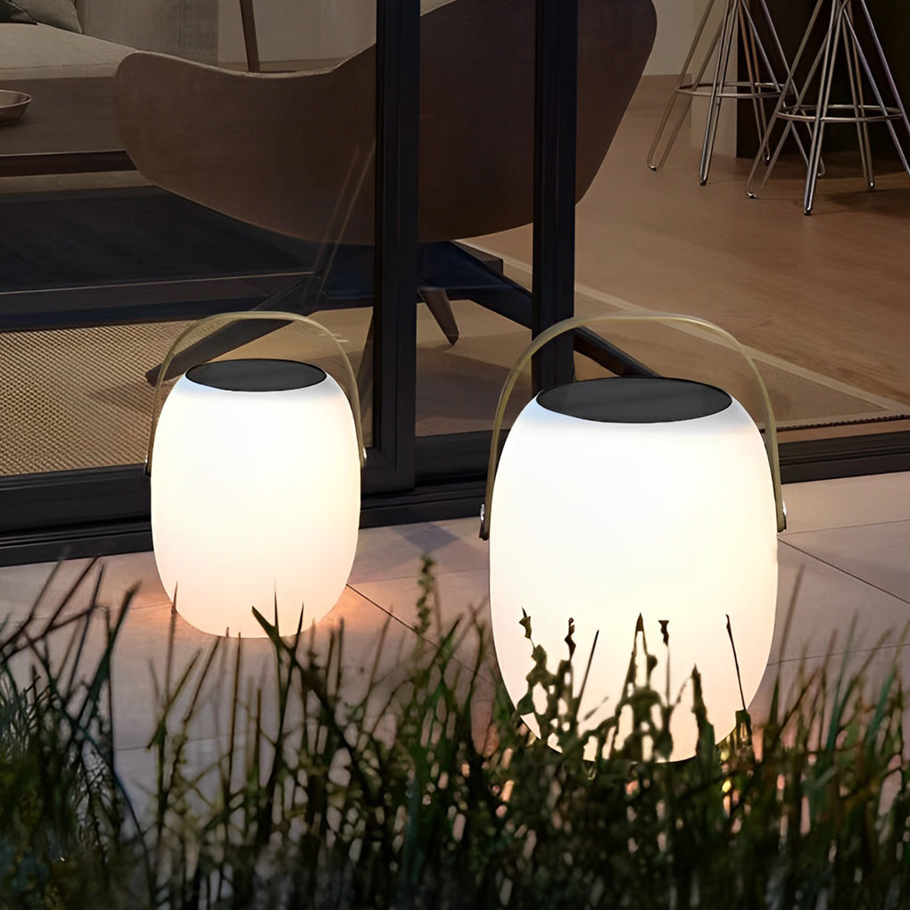 Tragbare Solar-Laterne Außen | LED 3000K | IP65 | Garten & Terrasse