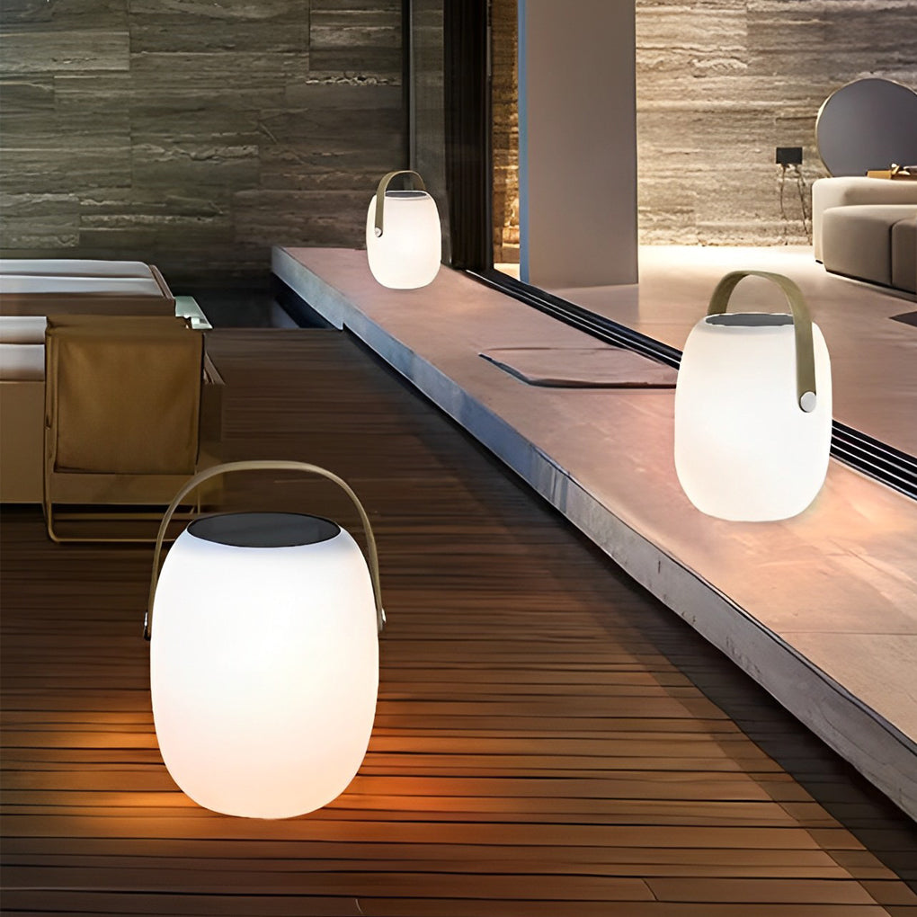 Tragbare Solar-Laterne Außen | LED 3000K | IP65 | Garten & Terrasse