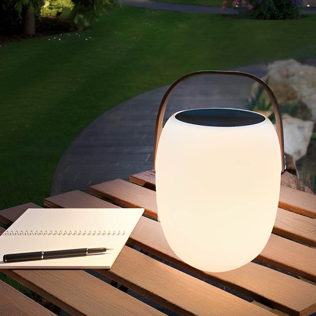 Tragbare Solar-Laterne Außen | LED 3000K | IP65 | Garten & Terrasse