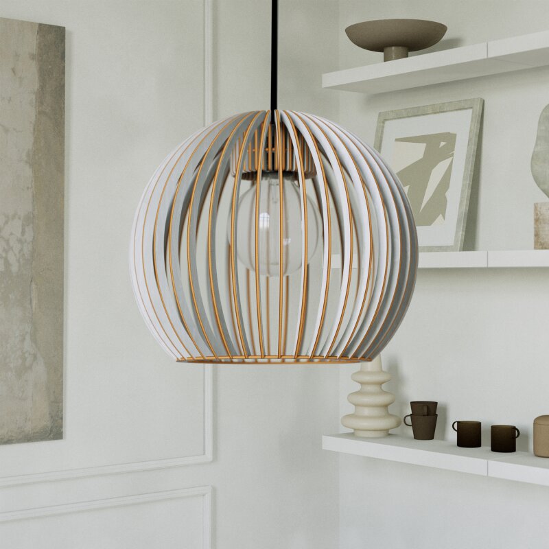 Pendelleuchte | Holzoptik | Warmweißes Licht | Wohnzimmer & Esszimmer