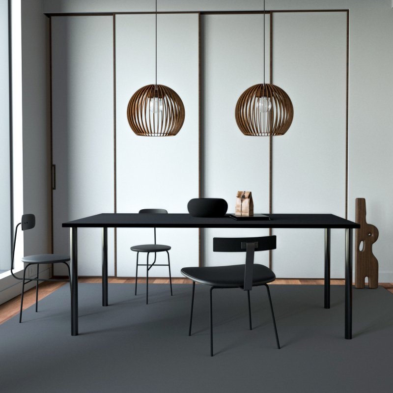 Pendelleuchte | Holzoptik | Warmweißes Licht | Wohnzimmer & Esszimmer