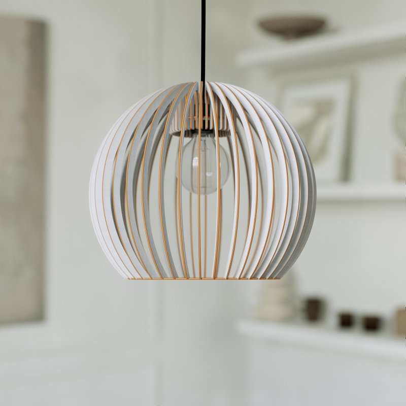 Pendelleuchte | Holzoptik | Warmweißes Licht | Wohnzimmer & Esszimmer