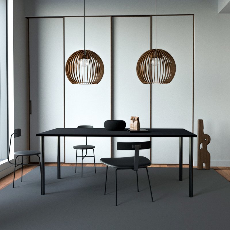 Pendelleuchte | Holzoptik | Warmweißes Licht | Wohnzimmer & Esszimmer