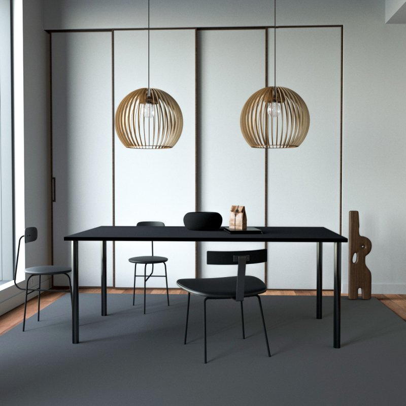 Pendelleuchte | Holzoptik | Warmweißes Licht | Wohnzimmer & Esszimmer