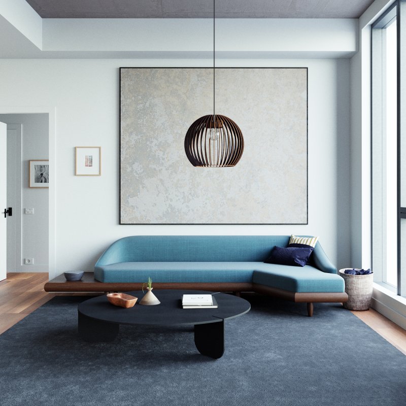 Pendelleuchte | Holzoptik | Warmweißes Licht | Wohnzimmer & Esszimmer