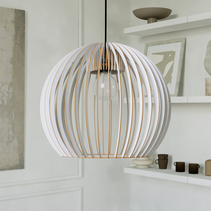 Pendelleuchte | Holzoptik | Warmweißes Licht | Wohnzimmer & Esszimmer