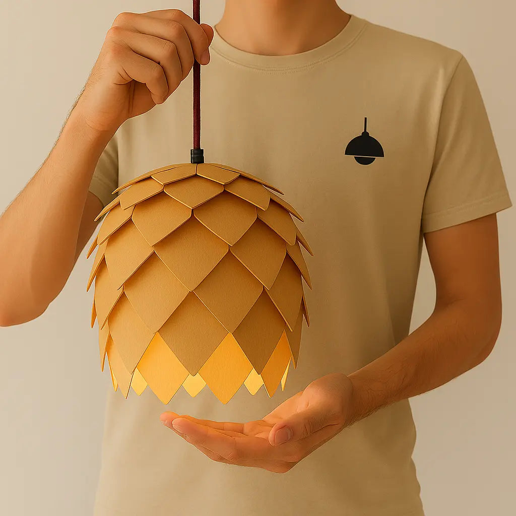 Pendelleuchte | Eichenholz | Natürliches Design | Wohnzimmer & Esszimmer