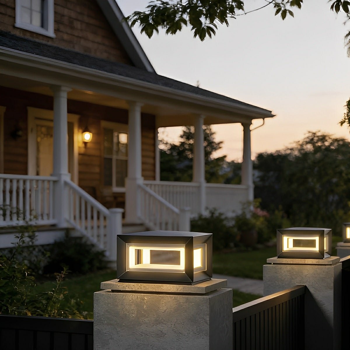 Solar-Pfostenleuchte Außen | LED 3000K | IP65 | Garten & Einfahrt