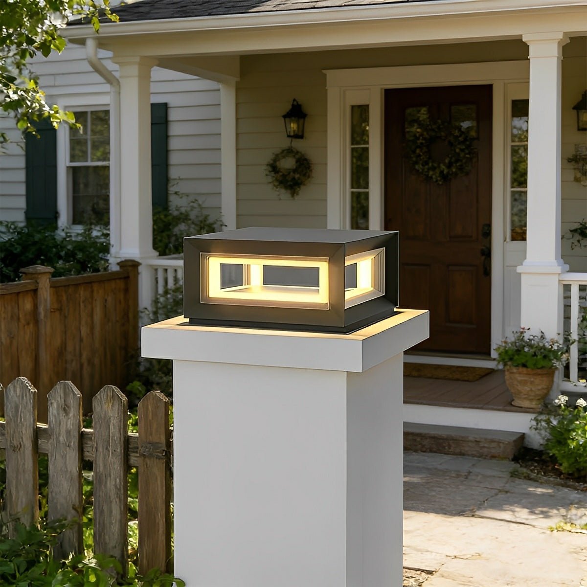 Solar-Pfostenleuchte Außen | LED 3000K | IP65 | Garten & Einfahrt