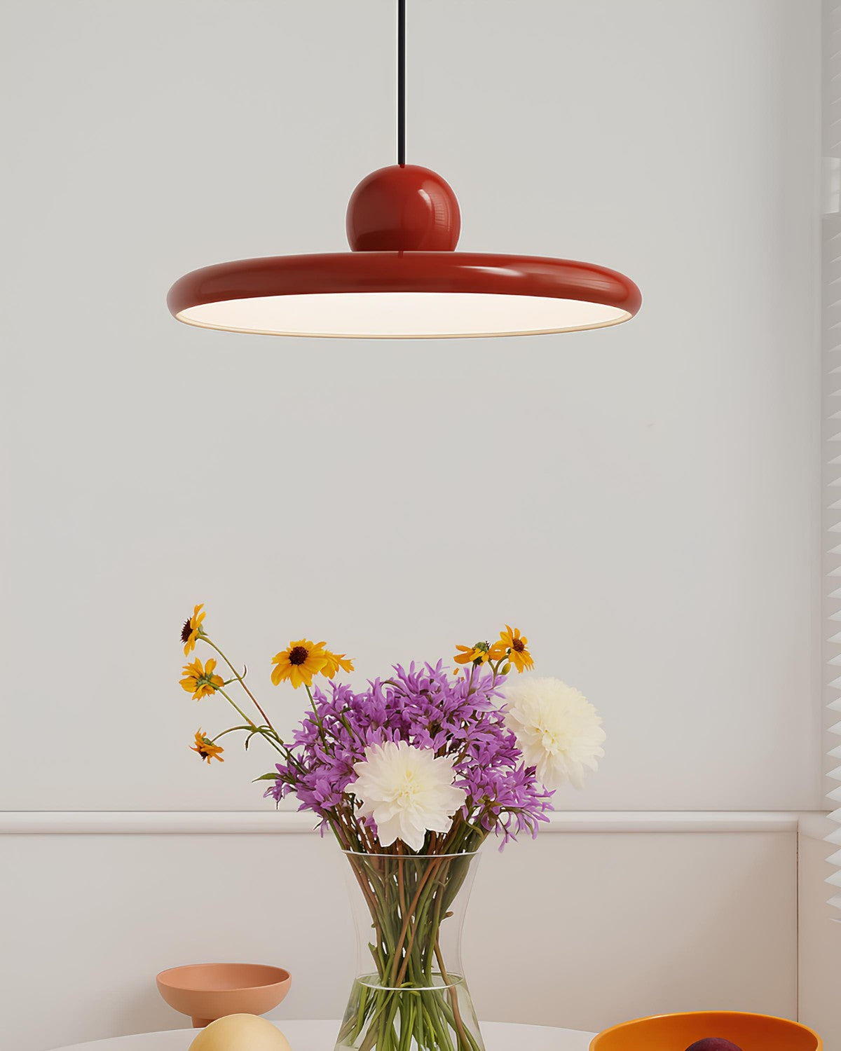LED-Pendelleuchte | Modernes Runddesign | 3-Farben-Licht | Höhenverstellbar