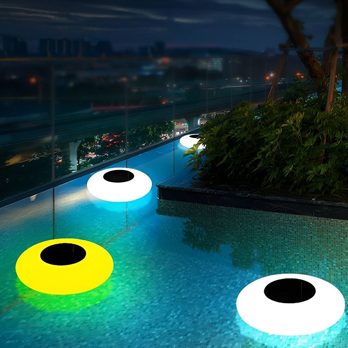 Solar-RGB Gartenleuchte Kugel | 16 Farben LED | IP67 Wasserdicht | Außenleuchte