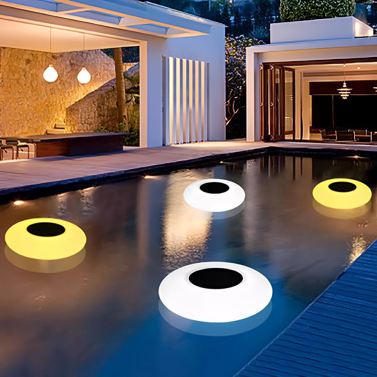 Solar-RGB Gartenleuchte Kugel | 16 Farben LED | IP67 Wasserdicht | Außenleuchte