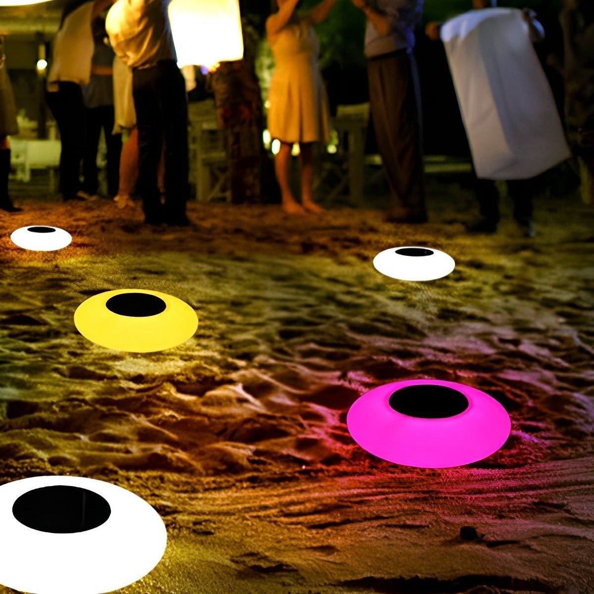 Solar-RGB Gartenleuchte Kugel | 16 Farben LED | IP67 Wasserdicht | Außenleuchte