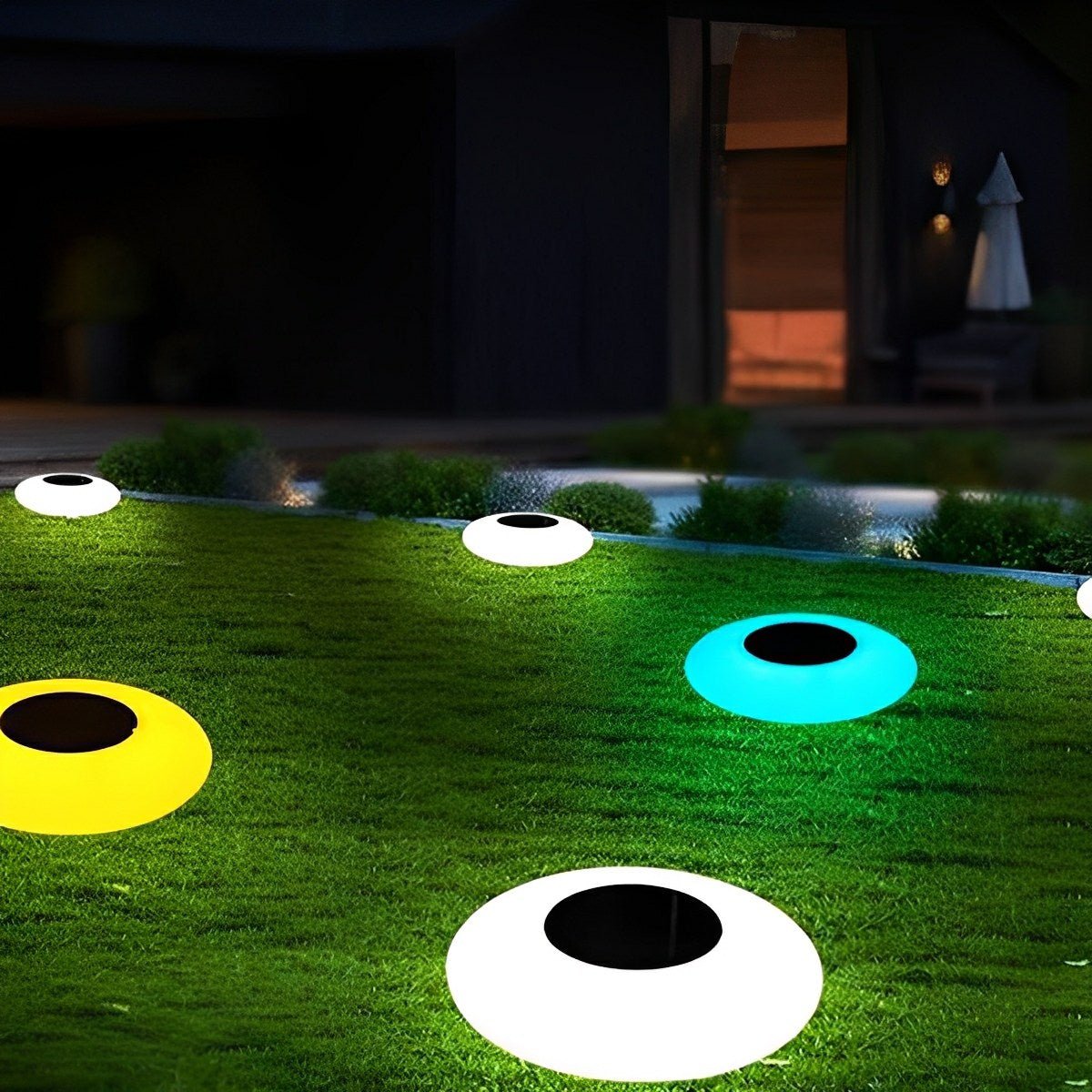 Solar-RGB Gartenleuchte Kugel | 16 Farben LED | IP67 Wasserdicht | Außenleuchte
