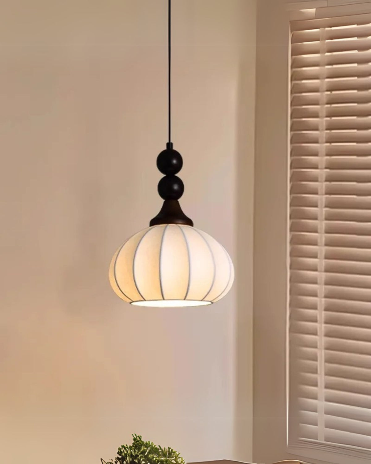 LED-Pendelleuchte | Japanisch inspiriertes Holz-Design | Höhenverstellbar | Innenbeleuchtung
