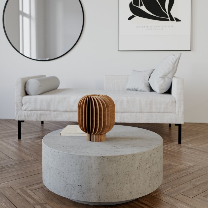 Tischleuchte | Holzlamellen | Warmweißes Licht | Wohnzimmer & Schlafzimmer